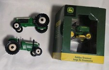 John Deere Christmas Ornaments X 3 ***NEW* Lawn Mower & 2 Tractors ****