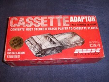 Audiovox Cassette Adapter for 8 track Model CA-1 open box untested