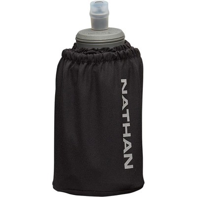 Nathan Pinnacle 18oz Soft Flask Black/Reflective Silver, One Size