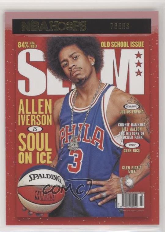 2020-21 Panini NBA Hoops Slam Winter Allen Iverson #1 HOF 5l1