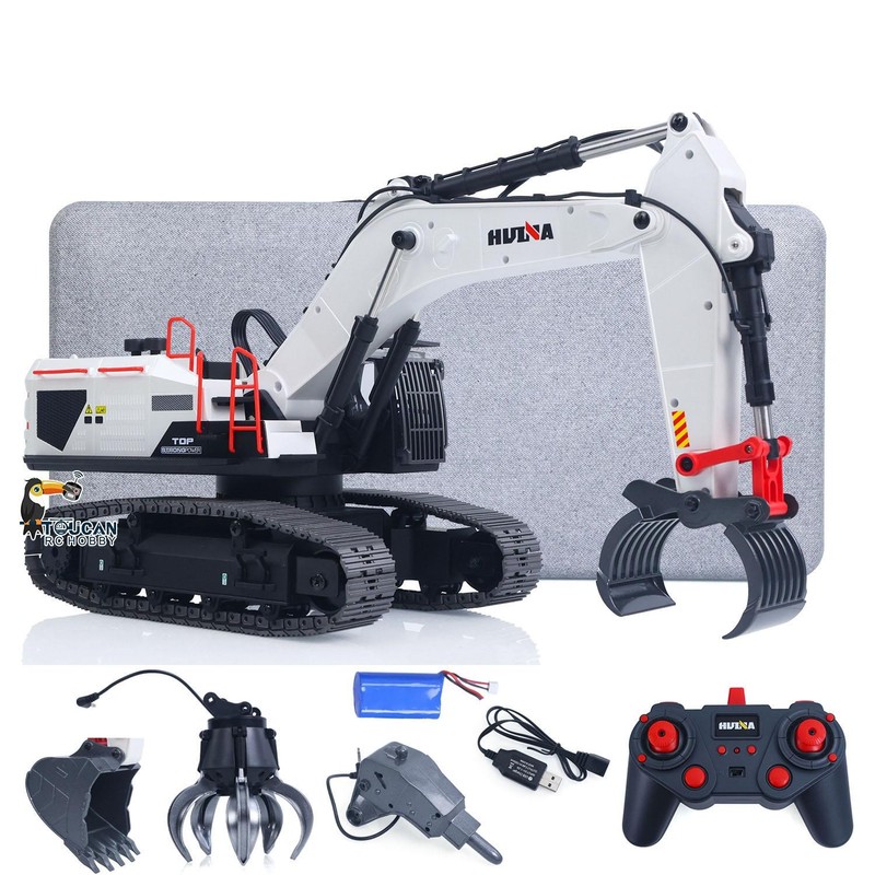 1594 HUINA 1/14 RC Metal Excavator Model  Radio Light Battery 28CH Sound