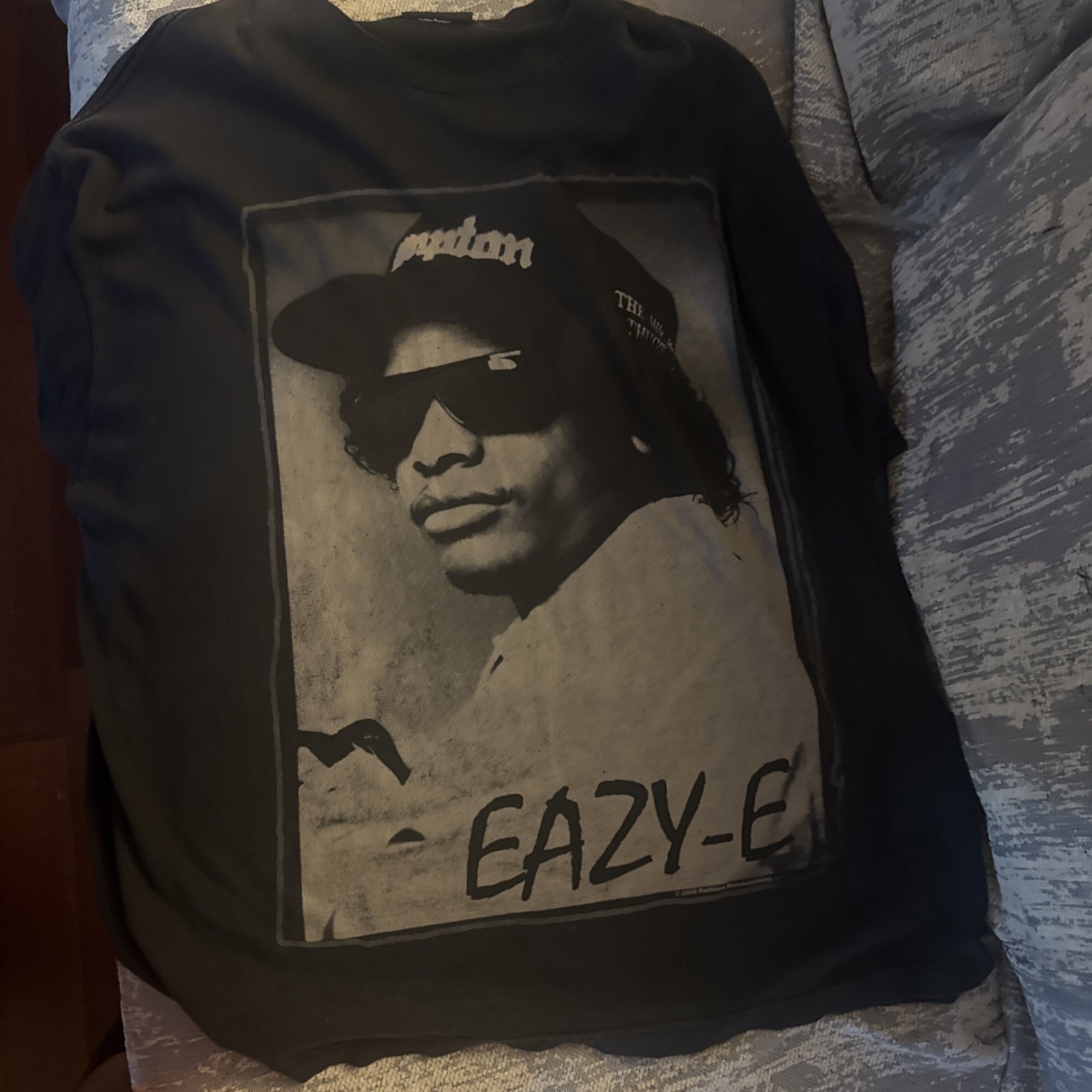 Vintage Y2K Eazy E Hiphop Rap Tee Shirt Ruthless Records Size XXL Nas Mobb Deep image 2