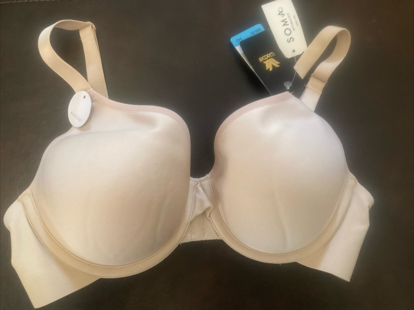 SOMA WACOAL At Ease Contour Sand Underwire Bra Size 34C NEW