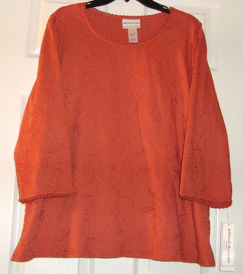 NEW Alfred Dunner Woman's Plus size 1X pullover top / shirt