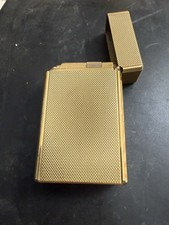 Vintage S.T. Dupont Ligne 1 Large Gold Plated 20u Diamond Head Lighter France