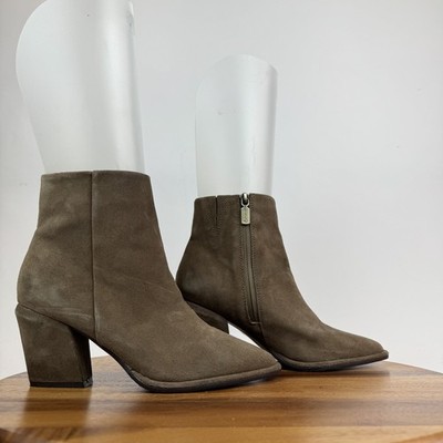 Womens Blondo Emma Brown Suede Waterproof Comfort Ankle Booties Size 7 M GUC