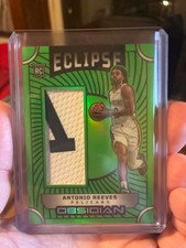 2024-2025 Panini Obsidian - Antonio Reeves Eclipse Green Flood /25