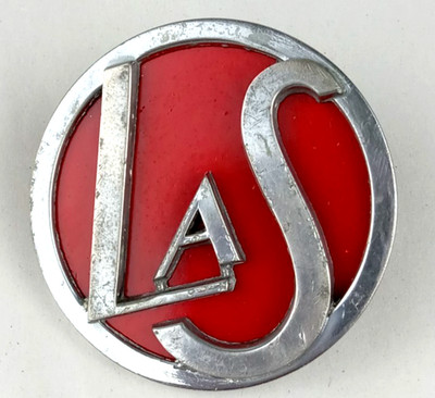 Original OEM 1933 1934 1935 1936 GM Cadillac  LASALLE LaS Emblem La Salle Red