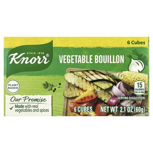 Vegetable Bouillon, 6 Cubes, 2.1 oz (60 g)