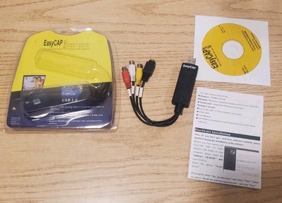 EasyCAP USB 2.0 Video Capture Adapter with Audio   Convert VHS to Digital on PC