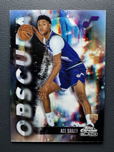 2025-26 Topps Chrome Black Ace Bailey #OB-15 Rookie RC Obscura Case Hit SSP