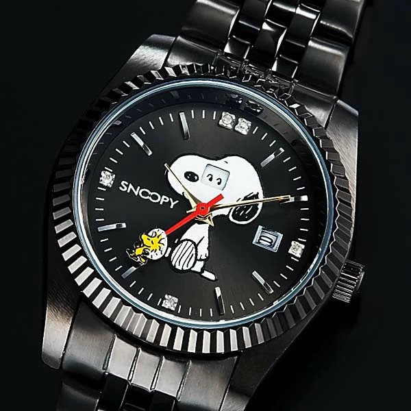 SNOOPY リミテッド エディション　　　　　 腕時計 Snoopy World Limited Edition Watch Black Charming Eye Japan
