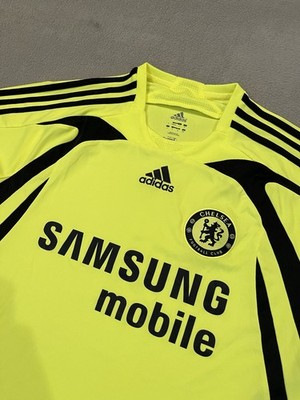 VTG Chelsea FC 2007-2008 Away Soccer Football Jersey Neon Men's