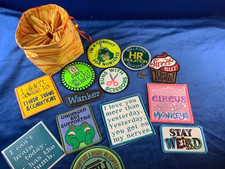 Lot 13 NEW Magnets Humor Snarky in bag "Sweet but Twisted" "Meh College..Apathy"