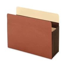 Universal® Redrope Expanding File Pockets, 7" Expansion, Letter Size, Brown, 5/B