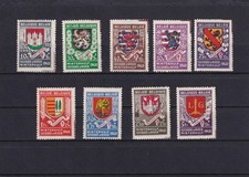 SA10b Belgium 1940-1941 Coat of Arms - Semi-Postal hinged stamps