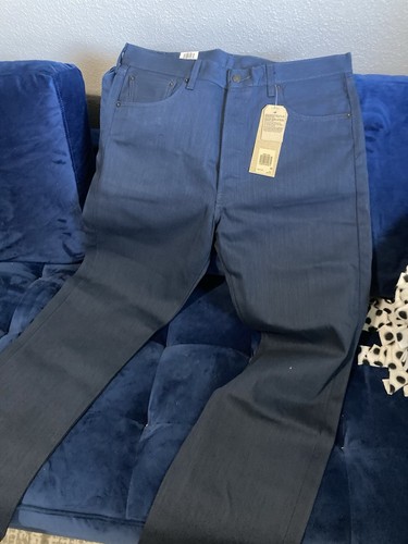Levi's 501 Men's Button Fly Original Fit Jeans W36 L32 dark indigo wash New - Picture 5 of 7