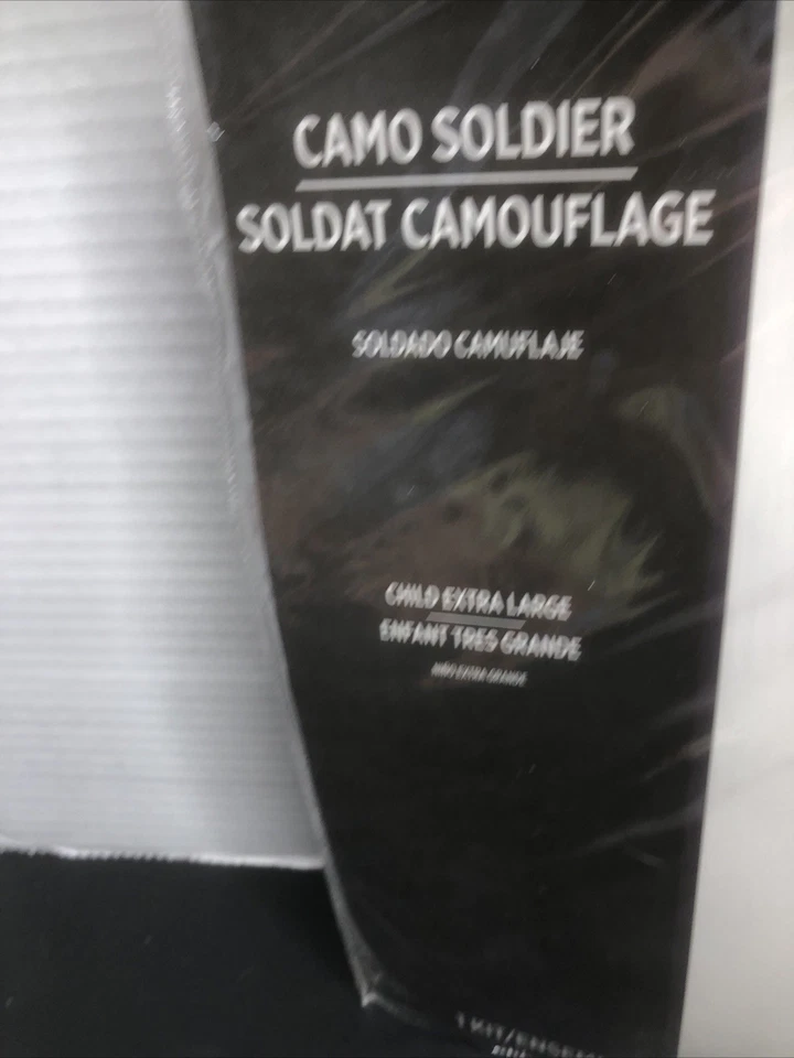 Camuflaje Ejército Soldado Disfraz Halloween Militar Camuflaje Niño X-Grande 10-14 Nuevo Foto 3 de 4