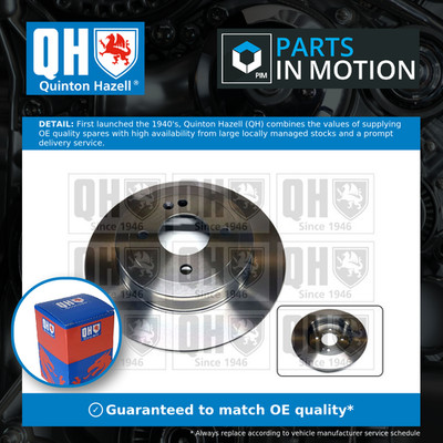 2x Brake Discs Pair Solid fits HYUNDAI ACCENT RB 1.6 Rear 2010 on G4FC 262mm Set