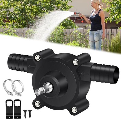 Hex Shank Drill Pump No Battery Needed 40L/min High Flow for Water/Oil RV/Boat