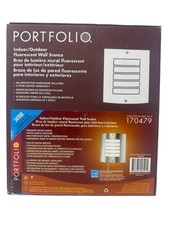 Portfolio Interior/Outdoor Fluorescent Wall Scone Stainless Steel 170479