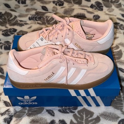 NEW Trendy Adidas Pink Ballet Gazelle Indoor Sandy Pink Gum Women SIZE 7 IH5484