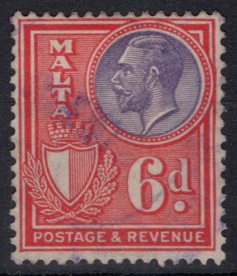 ENGLISCHE KOLONIEN MALTA 1930 GEORG V 6 D. N.202 US.