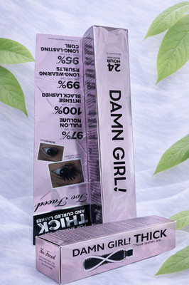 Too Faced Damn Girl! 24-Hour Mascara Full Size Black | Extreme Volume NIB