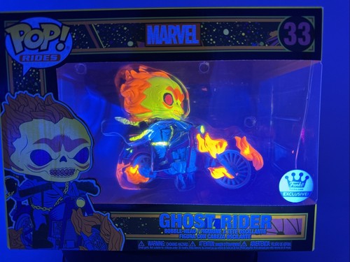 FUNKO POP ! GHOST RIDER 33 FUNKO EXCLUSIVE BLACKLIGHT POP RIDES | eBay