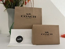 Coach Gift box set-Coach Box size(6.5"x 4.5"x 2");Paper bag; Tissue & Sticker