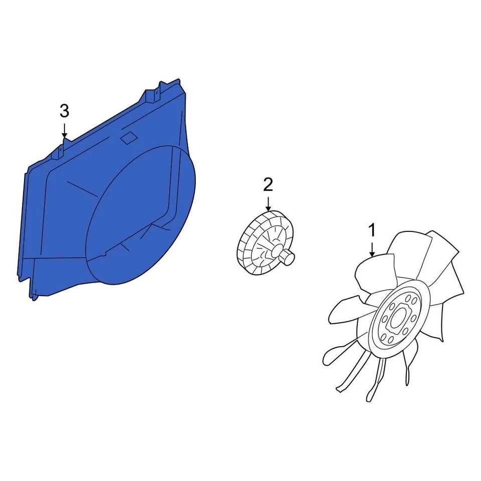 For Ford E-350 Super Duty 1999-2019 Ford GC2Z8146A Engine Cooling Fan Shroud Foto 3 de 3
