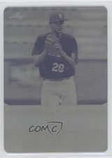 2013 Leaf Perfect Game Showcase Printing Plate Yellow 1/1 Scott Blewett #SB2 pn1