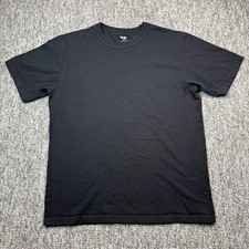 Uniqlo Shirt Mens Medium Crew Neck Short Sleeve Black