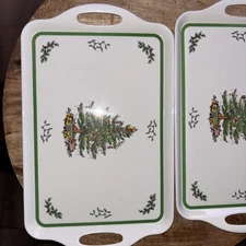 Melamine Serving Tray - (18.9" x 11.6") Rectangular Durable Platter with Excl...