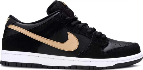 NIKE SB DUNK LOW PRO Size Men’s‎ 9 Womens 10.5 Celestial Gold Black Burgandy Cowtown main image 4