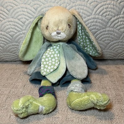 Bukowski Bears BENJI The Green Bunny Rabbit 12  Plush Stuffed Animal Lovey VGC