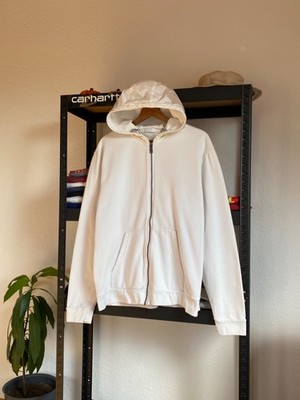 Prada Milano White Tab Nylon Zip Up Hoodie Size XL | eBay
