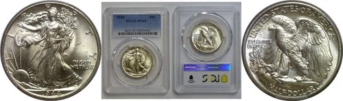 1944 Walking Liberty Half Dollar   PCGS MS-65