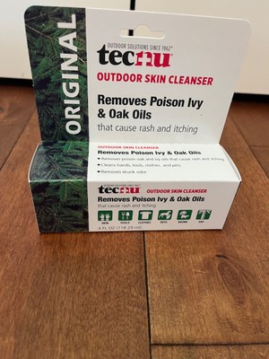 Tecnu Original Outdoor Cleanser For Skin Removes Poison Oak & Ivy Oils 4 Fl Oz