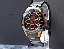 Technos Quartz Chronograph 40mm Black Gold Fu...