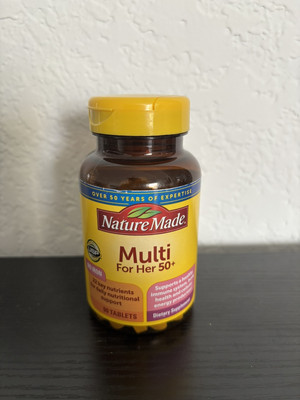 Nature Made Multi for Her 50+ No Iron ( 90 tablets ) 22 key Nutrients EXP:3/2026