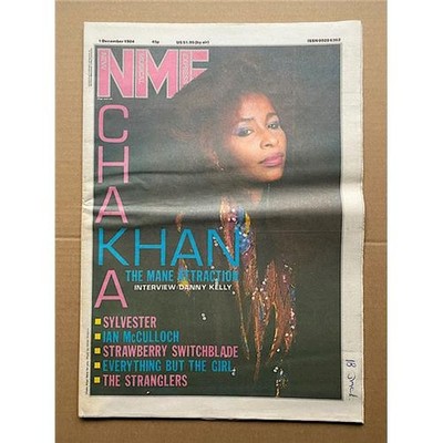 CHAKA KHAN NME MAGAZINE DEC 1 1984 CHAKA KHAN COVER WITH MORE INSIDE UK