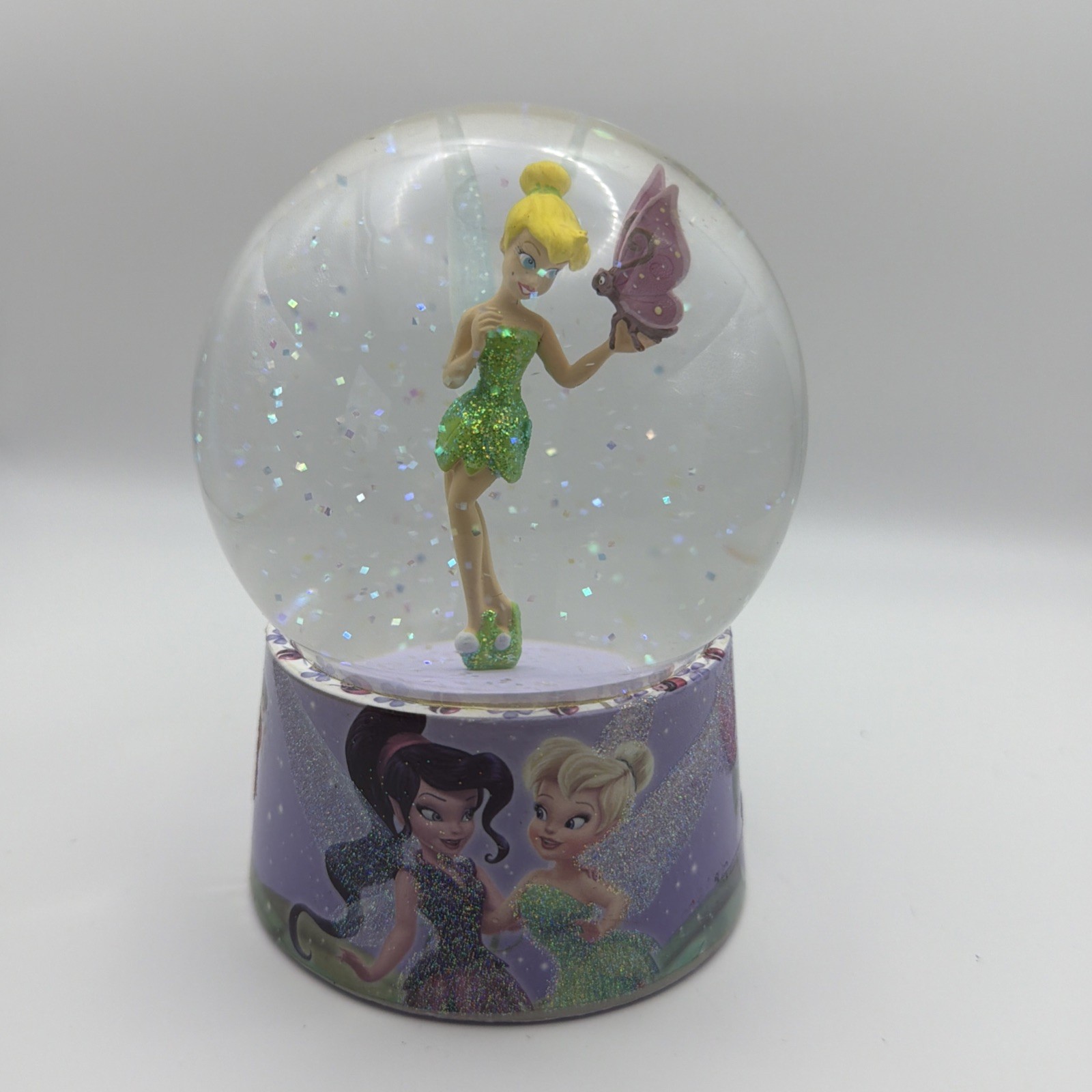 Disney Princess fairies snowglobe Tinkerbell Snow Globe 11cm high