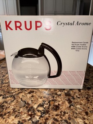 Krups Crystal Arome Replacement 10 Cup Coffee Carafe Black 466 467 398 458
