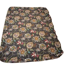 Ling's Designs Full Futon Cover - Grey Base w/Multicolored Floral/Leaf Patterns