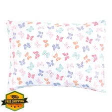 Hudson Baby Pillow Case Pastel Butterfly One Size
