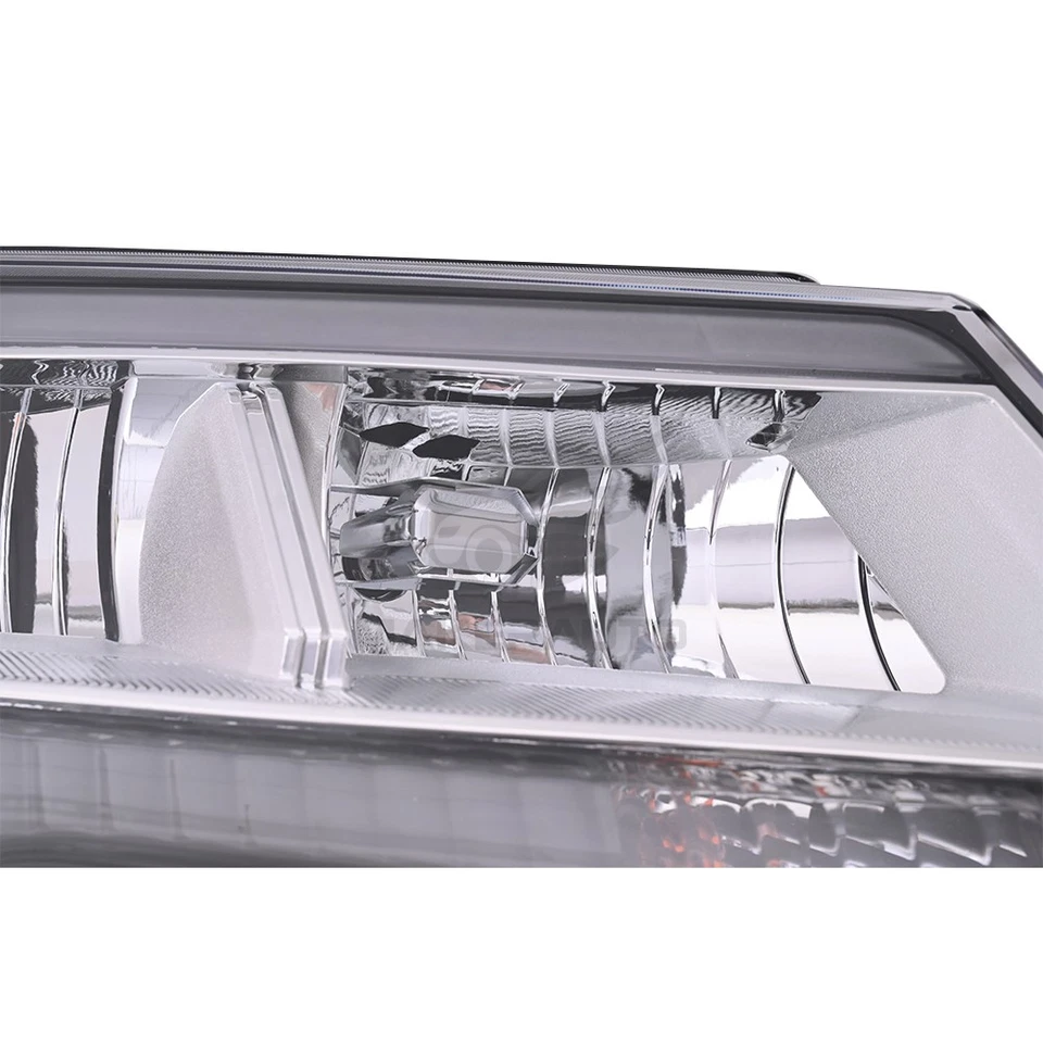 Halogen Headlight Right For 2016-2018 Ford Explorer Limited/XLT Chrome w/LED DRL Foto 2 de 4