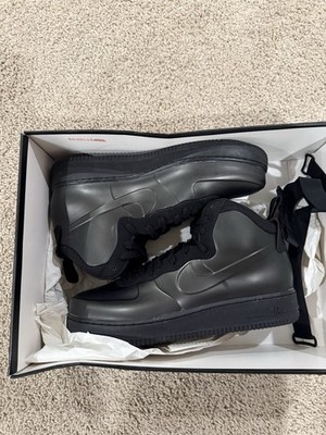 Nike Air Force 1 Foamposite Cup Triple Black Size 12 Men's Sneakers W Box