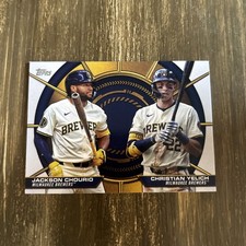 2025 Topps Series 2 - Dynamic Duos Christian Yelich, Jackson Chourio #DD-18