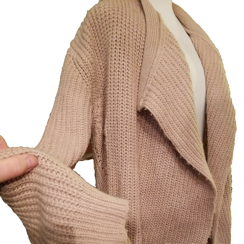 Long Cardigan Sweater ~ Light Pink Rose Women's M Jones New York - Picture 4 of 11